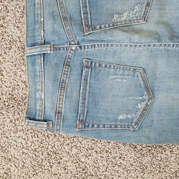 Sneak Peak Distressed Denim Pencil Skirt - Picture 9 of 12